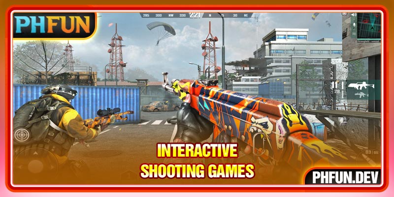 Interactive shooting games