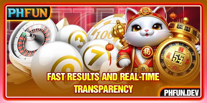 Fast results and real-time transparency