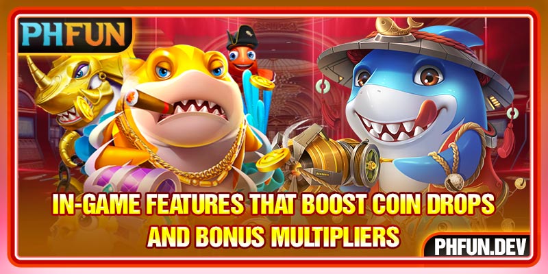 In-game features that boost coin drops and bonus multipliers