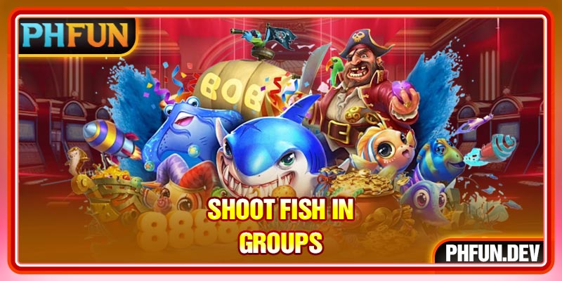 Shoot fish in groups