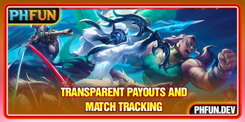 Transparent payouts and match tracking
