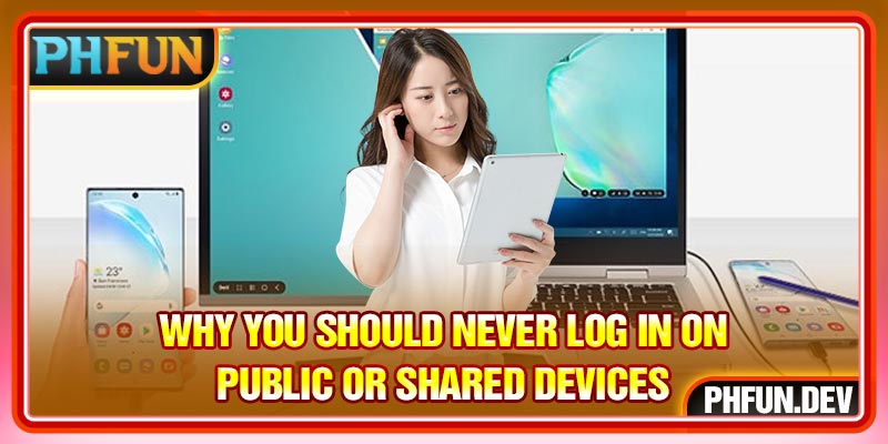 Why you should never log in on public or shared devices